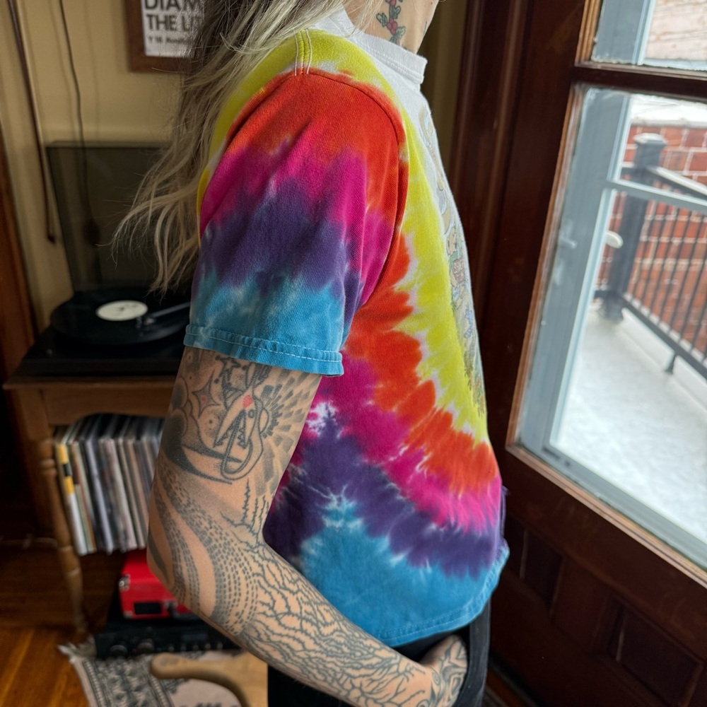 Vintage Distressed Grateful Dead 1994 Spring Tour Two Sided Tie Dye ~ Size Small - Picture 2 of 8